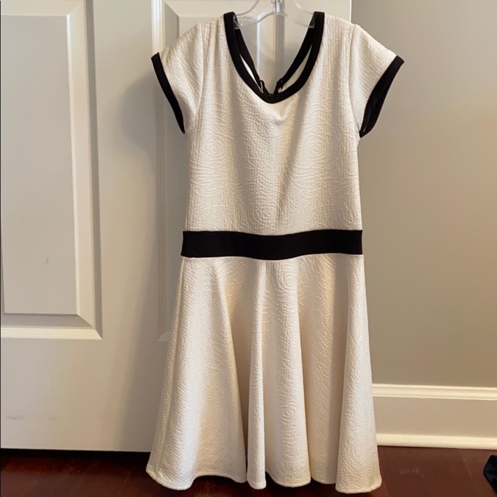 A black and white Sally miller couture dress.